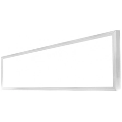 LEDsviti Dimmbares weißes LED-Panel mit Rahmen 300x1200mm 48W warmweiß (2830) + 1x Rahmen + 1x dimmbare Quelle