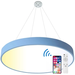 LEDsviti Hangend Blauw LED-paneel 400mm 24W slimme CCT met controller (13215)