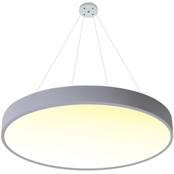 LEDsviti Hangend Grijs design LED paneel 400mm 24W warm wit (13155) + 1x Draad voor ophangpanelen - 4 draadset