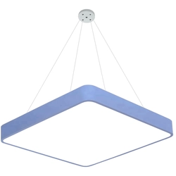 LEDsviti Hängendes blaues Design-LED-Panel 400x400mm 24W Tagesweiß (13150) + 1x Draht für hängende Panels – 4 Drahtset