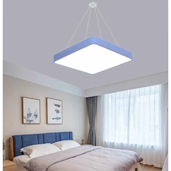 LEDsviti Hanging Blue design LED paneel 500x500mm 36W dag wit (13152) + 1x Draad voor ophangpanelen - 4 draadset