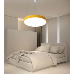 LEDsviti Hanging Pannello LED design giallo 400mm 24W bianco giorno (13162) + 1x Cavo per pannelli sospesi - set di cavi 4