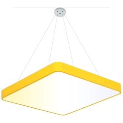 LEDsviti Hanging Yellow design LED panel 400x400mm 24W day white (13166) + 1x Wire for hanging panels - 4 wire set