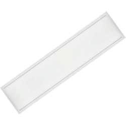 LEDsviti Hvidt loft LED panel 300x1200mm 48W dag hvid med nødmodul (9761)