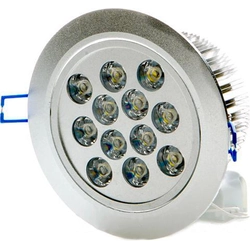 LEDsviti LED beépített spotlámpa 12x 1W meleg fehér (379)