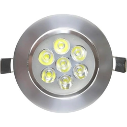 LEDsviti LED indbygget spotlight 7x 1W dagtimer hvid (162)