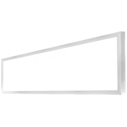 LEDsviti Painel de LED branco regulável com moldura 300x1200mm 48W branco quente (2830) + 1x moldura + 1x fonte regulável
