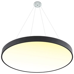 LEDsviti Painel de LED de design preto suspenso 400mm 24W branco quente (13107)