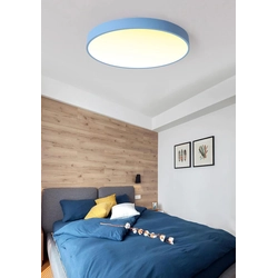 LEDsviti Painel de LED de teto azul 400mm 24W branco quente com sensor (13878)