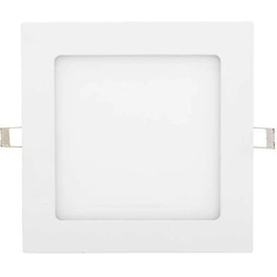 LEDsviti Painel de LED embutido branco regulável 175x175mm 12W dia branco (6757) + 1x fonte regulável
