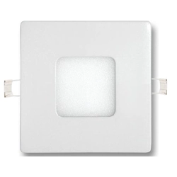 LEDsviti Painel de LED embutido branco regulável 90x90mm 3W branco quente (2456)