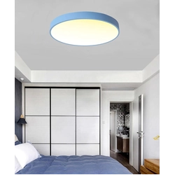 LEDsviti Panel LED de diseño azul 600mm 48W blanco cálido (9831)