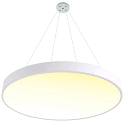 LEDsviti Panel LED de diseño blanco suspendido 600mm 48W blanco cálido (13117) + 1x Cable para paneles suspendidos - juego de cables 4