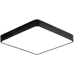 LEDsviti Panel LED de diseño negro 500x500mm 36W blanco día (9738)