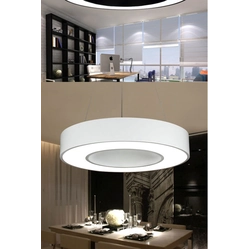 LEDsviti Panneau LED de plafond blanc cercle 48W blanc diurne (13040)