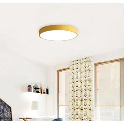 LEDsviti Panneau LED de plafond jaune 400mm 24W blanc jour avec capteur (13893)