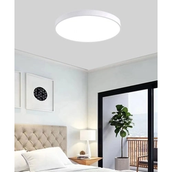 LEDsviti Pannello LED da soffitto bianco 400mm 24W bianco diurno con sensore (13869)