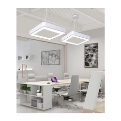 LEDsviti Pannello LED da soffitto bianco quadrato 36W bianco diurno (13042)