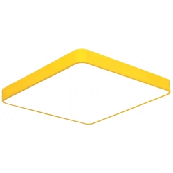 LEDsviti Pannello LED da soffitto giallo 400x400mm 24W bianco diurno con sensore (13895)