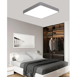 LEDsviti Pannello LED di design grigio 500x500mm 36W bianco caldo (9809)