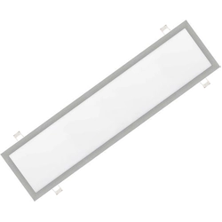 LEDsviti Pannello LED integrato argento dimmerabile 300x1200mm 48W luce diurna (997) + 1x sorgente dimmerabile