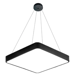 LEDsviti Panou LED negru suspendat 400x400mm 24W smart CCT cu controler (13201)