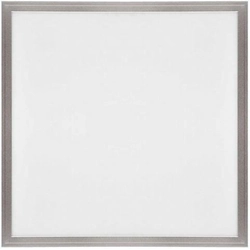 LEDsviti Ściemnialny srebrny sufitowy panel LED 600x600mm 48W ciepła biel (481) + 1x ściemnialne źródło