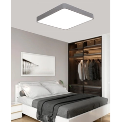 LEDsviti Šedý dizajnový LED panel 500x500mm 36W teplá biela (9809)