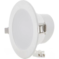 LEDsviti Valkoinen sisäänrakennettu pyöreä LED-lamppu 10W 115mm lämmin valkoinen IP63 (2446)