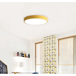 LEDsviti Yellow ceiling LED panel 400mm 24W day white with sensor (13893)