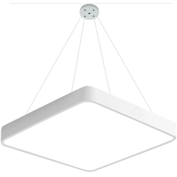 LEDsviti Závěsný bílý designový LED panel 600x600mm 48W denní bílá (13128) + 1x Lanko k závěsným panelům – 4 lanka sada