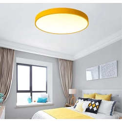 LEDsviti Жълт дизайнерски LED панел 400mm 24W топло бяло (9811)