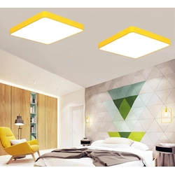 LEDsviti Žlutý designový LED panel 500x500mm 36W denní bílá (9816)