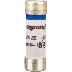 Legrand cilindrinis saugiklis 10,3x31,5mm 25A 400V 012625