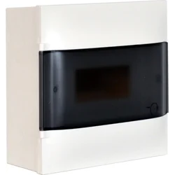 Legrand Legrand Practibox S modulaarne lülitusseade 134218 pindpaigaldatud 1x8 moodulid IP40 läbipaistev uks