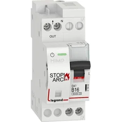 Legrand ugunsgrēka dzirksteles detektors DX3 STOP ARC integrēts ar slēdzi 1P+N 6kA B16 415922