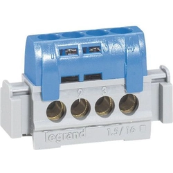 Legrand Verbindungsstreifen N-4 IP2x 1,5-16 mm2 blau 004840