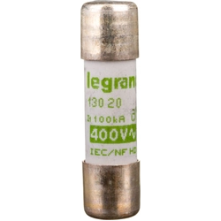 Legrandova valcová poistková vložka 10x38mm 20A aM 400V HPC (013020)