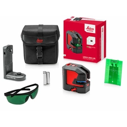 Leica L2Gs + GLB 10G Laser linie verde Interval: 0 - 35 m | 3 x element | Într-o cutie de carton