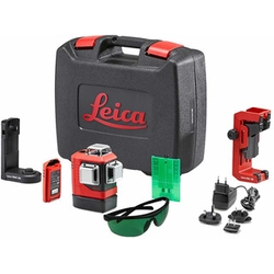 Leica L6G-1 + GLB 10G Zielony laser liniowy Efektywna wiązka z przechwytywaczem sygnału: 0 - 70 m | Z baterią i ładowarką | W walizce