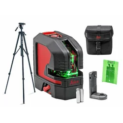 Leica Lino L2Gs laser z zeleno črto Učinkovit žarek s prestreznikom signala: 0 - 80 m | 3 x element | V kartonski škatli