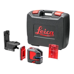 Leica Lino L2P5 Laser de linha e ponto vermelho Feixe efetivo com interceptor de sinal: 0 - 80 m | Com bateria e carregador | Em uma mala