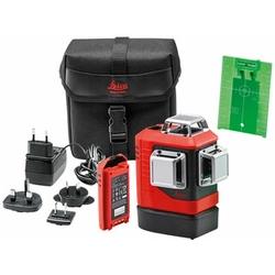 Leica Lino L6Gs-1 Laser de linha verde Feixe efetivo com interceptor de sinal: 0 - 70 m | Com bateria e carregador | Em uma caixa de papelão