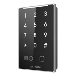 Leitor de proximidade MIFAR, código QR, Wiegand, teclado integrado RS-485, -HIKVISION DS-K1109DKB-QR