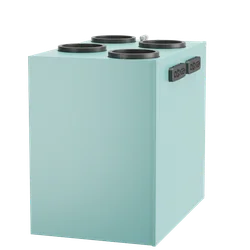 Lemez rekuperátor Oxygen X-Air, függőleges, V400E, entalpia, bal