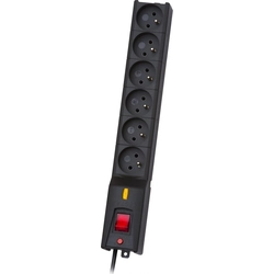 Lestar LX power strip 610 surge protection 6 sockets 1.5 m black