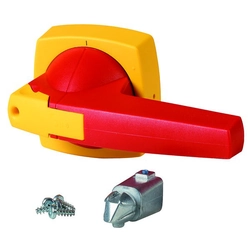 Levier de commande sur porte type D/P, rouge-jaune,10mm K3DR/P