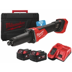 Levigatrice diritta a batteria Milwaukee M18FDGROVB-502X 18 V | Senza spazzole in carbonio | Batteria 2 x 5 Ah + caricabatteria | In custodia resistente