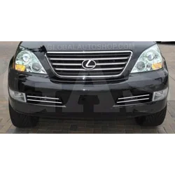 Lexus GX470 - Chromové lišty Grill Ladění figuríny chromového nárazníku