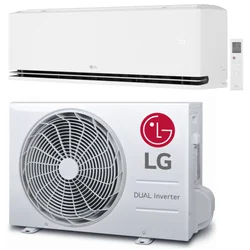 LG Dualcool (jaunākais modelis) H09S1D Deluxe 2.5kW/9000Btu R32 COOL&HEAT WiFi A++ +